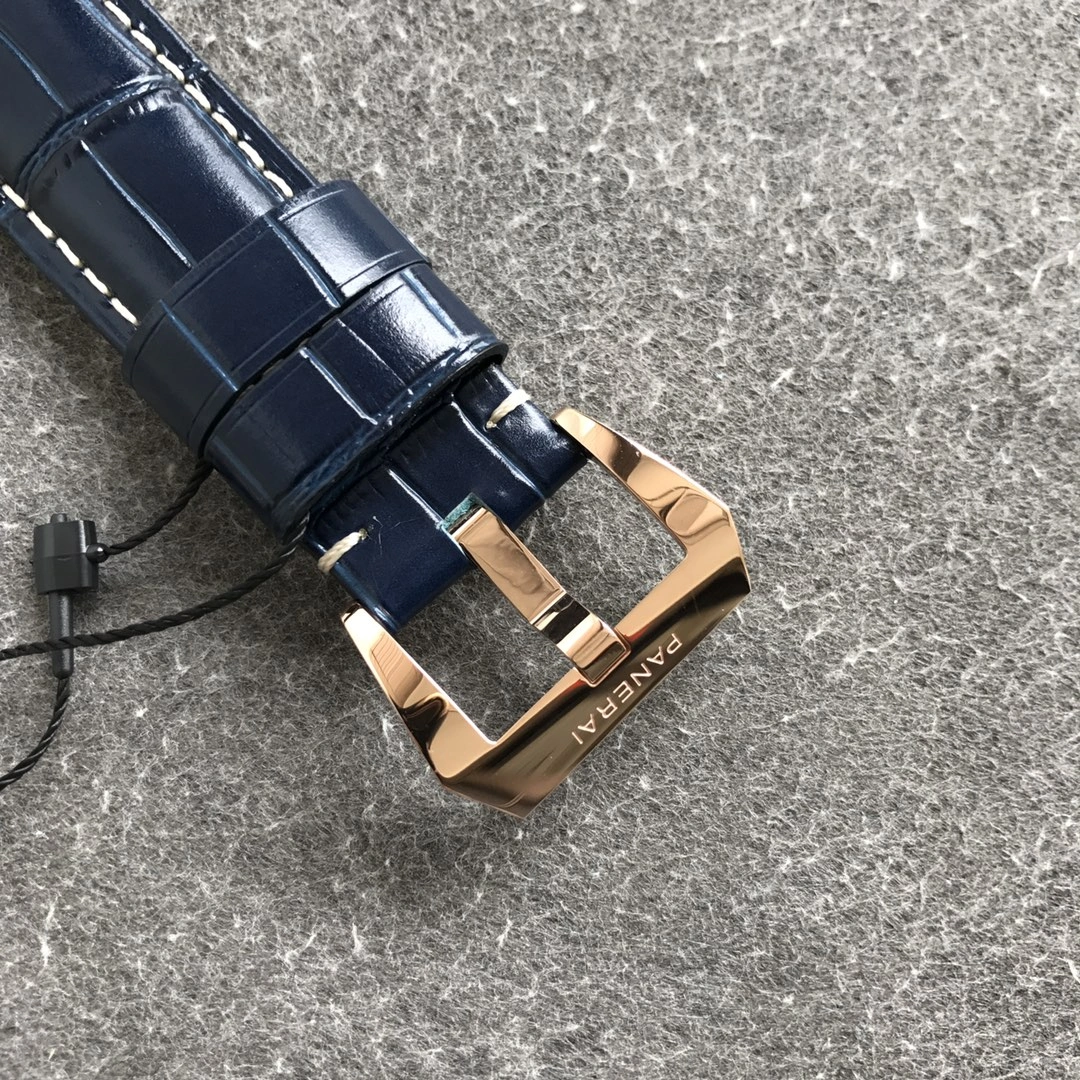 CBD Factory Panerai Luminor Marina Blue Dial Blue Leather Strap Goldtech Bezel (PAM01112) 1:1 Super Clone – DDP.9010 Movement Bold 382